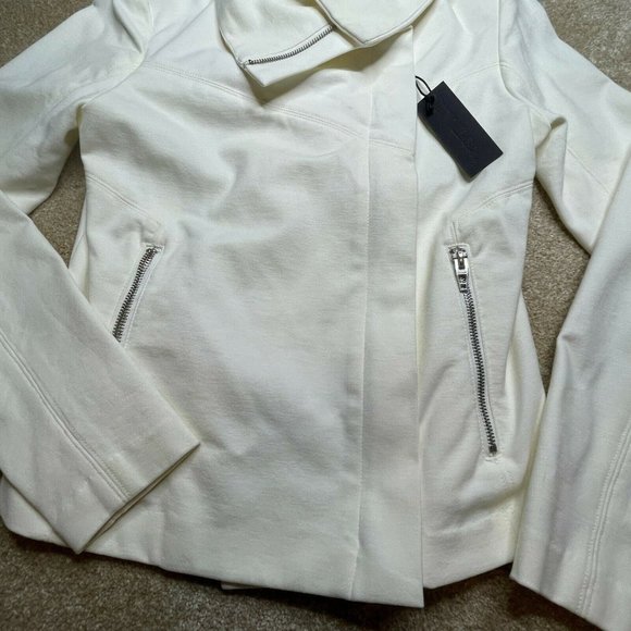 Blank NYC Jacket Small Womens Casual Zipper Moto White Ladies Casual New Classic - Picture 3 of 11